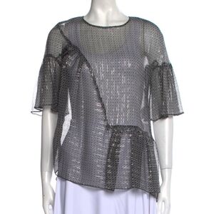 Stella McCartney silk asymetrical top